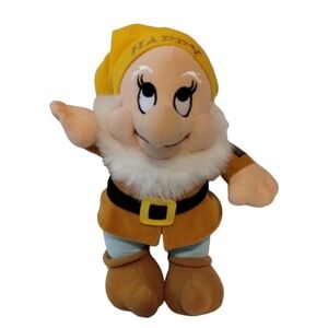 Disney Store Happy Snow White and The Seven Dwarfs‎ 9” Bendable Plush